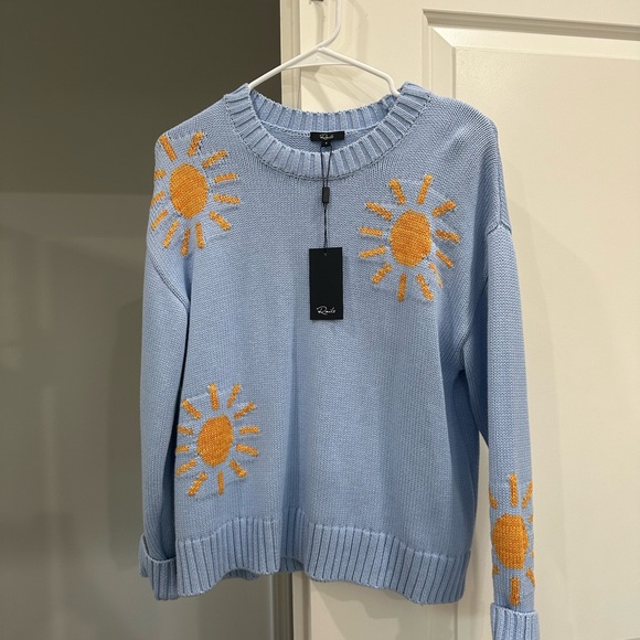 Rails Blue and Yellow Sunburst Sweater - Picture 3 of 5